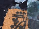 a picture of a painting of a man with an umbrella