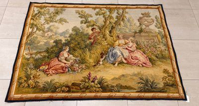 AUBUSSON, L'indiscret, d'après BOUCHER, tapisserie. - Photo 1