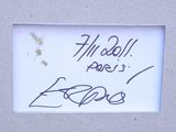 a picture of a picture of a person with a name written on it