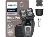 Tête de rasoir électrique Philips Pro 5000 avec 5 têtes et 5 embouts