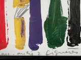 a picture of a painting with different colors of paint on it