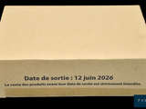 a brown box with a label on it that says date sole 12 jan 2016