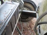 an image of a truck with a trailer attached to it ' s side