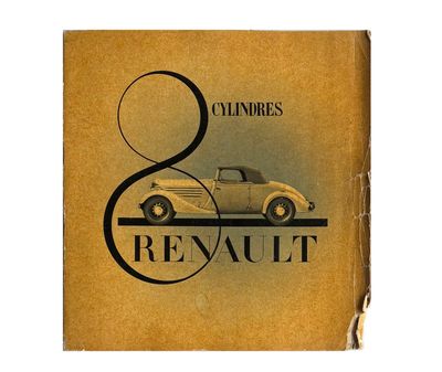 un vieux livre avec l'image d'une voiture sur la couverture