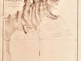carte de la côte ouest des États-Unis indiquant l'emplacement de l'île de New York et l'étendue de celle-ci