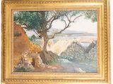 a picture of a painting on the wall of a house