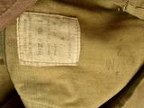 a close up of a bag with a label on it