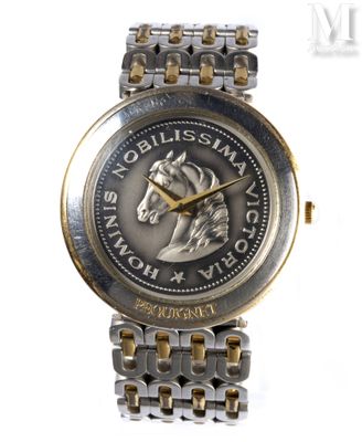 une image représentant une montre sur laquelle est posée une pièce de monnaie