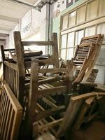 Lot de mobilier d’extérieur en bois, comprenant : une table … (photo 3)