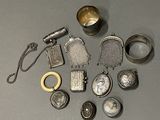 a lot of silver items that are on the table