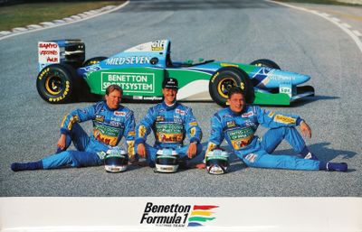KAKEMONO double face pour Benetton Formula 1, représentant s…