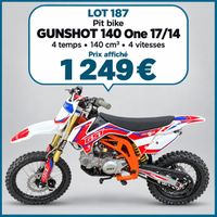 Moto cross junior GST GUNSHOT Pit Bike 140 One, 4 temps, 140…