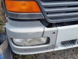 a close up of the front bumper of a truck