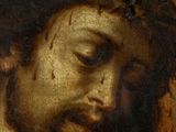a painting of a man with a crown of thorns on his head