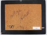 a close up of a picture of a cork board with writing on it