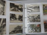 a book with pictures of people and buildings on it