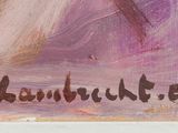 an image of a painting of a cat with the word love written on it