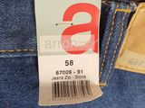 a close up of a label on the back of a pair of jeans