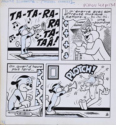 an image of a comic strip with cartoon characters on it