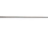 an old sword with a wooden handle on a white background