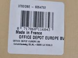 a label on the back of a box that says made in france