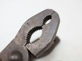 a close up of a wrenet with a hole in it