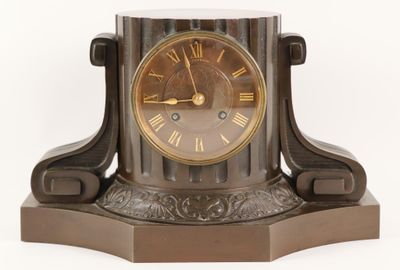 a clock that is sitting on top of a table