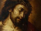 an image of a painting of a man with a crown of thorns on his head