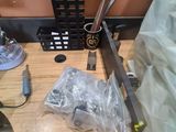a picture of a table with a bunch of tools on it