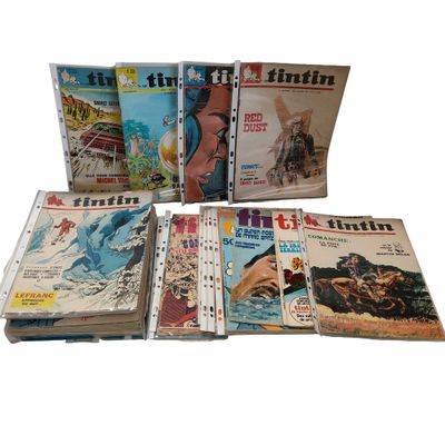 Lot de fascicules brochés du Journal de Tintin - Années dive…