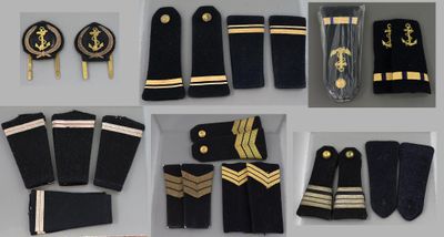 Deux Insignes Militaires de casquette en cannetille pour Off…