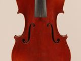 an old violin with a bow on a white background