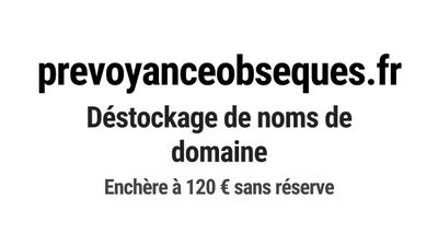 Nom de domaine prevoyanceobseques.