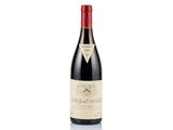 a bottle of red wine on a white background