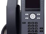 an image of a black telephone with a display on the screen