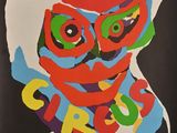an image of a picture of a clown with a hat and glasses