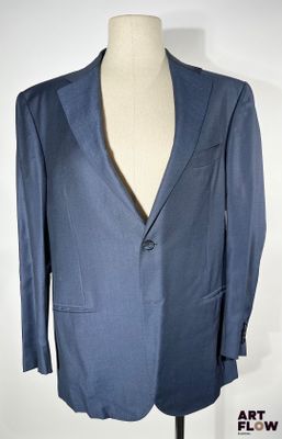 CORNELIANI - Costume 2 pièces bleu nuit en laine vierge (sup…