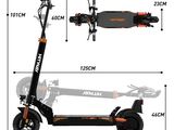 une image d'un scooter avec ses dimensions