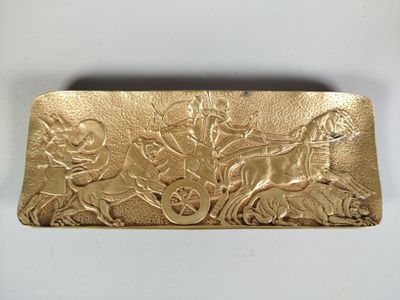 MAX LE VERRIER (1891-1973) : vide-poche rectangulaire en bro…