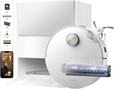 a white machine that is sitting next to a box