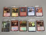 a lot of cards that are sitting on a table