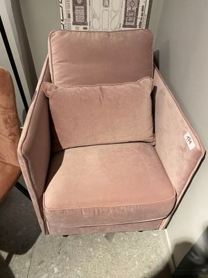 1 Fauteuil fixe BAGATELLE. 67X98X95 cm, revêtement en velour…