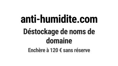 Nom de domaine anti-humidite.com.