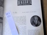 an open book with a picture of a woman and a picture of a castle