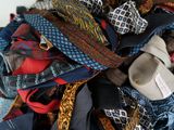 many different types of ties in a pile