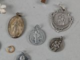 a lot of religious items that are on the table