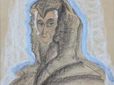 le dessin d'un homme portant une capuche sur la tête