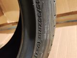 a close up of a tire on a cardboard box