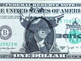 a picture of a one dollar bill with a picture of president obama