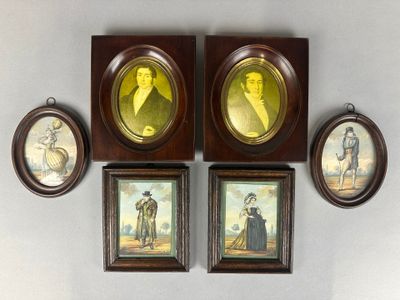 ECOLE FRANCAISE fin XVIIIe siècle - Suite de 4 petites gouac…
